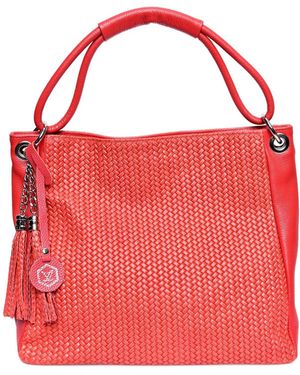 Luisa Vannini Rood Rundleer Tas