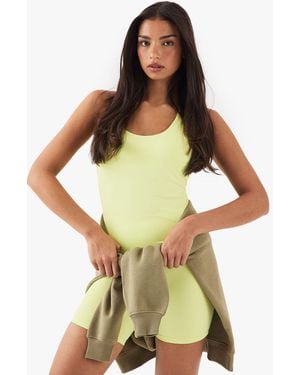 DSGN Studio Loose Fit Padded Racer Vest - Green
