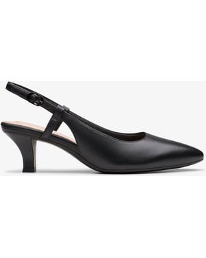 Clarks Kepley Lane Leather Shoes - Black