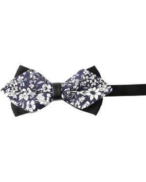 SVNX Floral Bow Tie - Black
