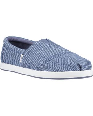 TOMS Alp Fwd 100% Cotton Dark Sky Espadrilles - Blue