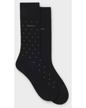 BOSS Rs Minidot Regular-Length Socks - Black