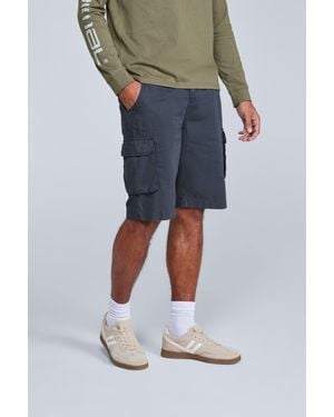 Mountain Warehouse Haze Cargo Shorts Casual Summer Hiking Cotton Short Trousers - Blue