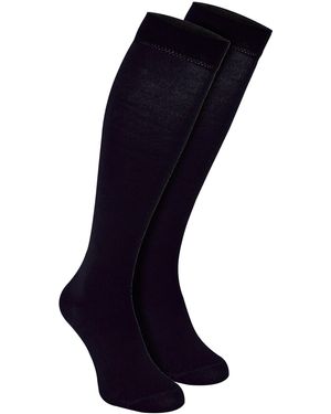 Sock Snob Knee High Bamboo Socks - Blue