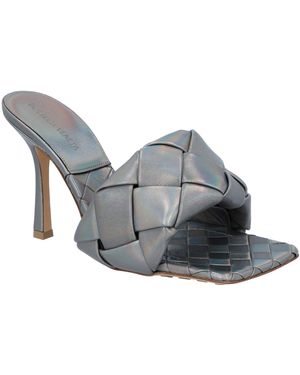 Bottega Veneta Lido Padded Mule - Grey