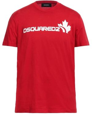 DSquared² Maple Leaf Logo Cool Fit Redt-Shirt
