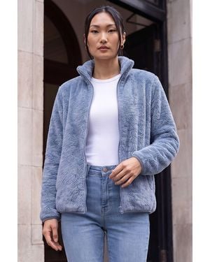 Roman Sherpa Fleece Jacket - Blue