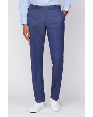Scott Regular Suit Trousers - Blue