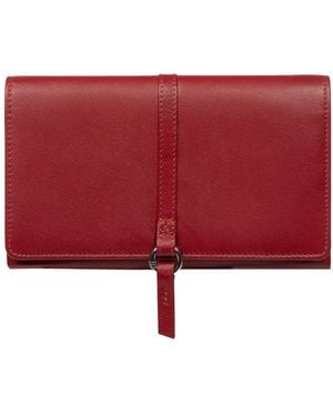 NiNa Amora 'Floriana' Leather Purse - Red