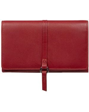 NiNa Amora 'Floriana' Leather Purse - Red