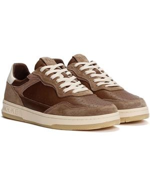 CLAE Haywood Sneakers Van Leer In Het Bruin