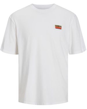Jack & Jones Tee Ss Canon Wide Fit Tee Wit