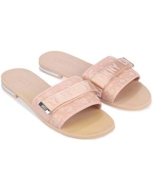 DKNY Dames Essential Halcott Wezli Flat Sliders In Roze