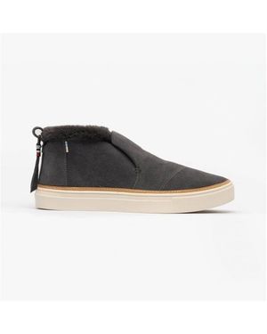 TOMS Paxton Ladies Suede Slip On Dark - Black