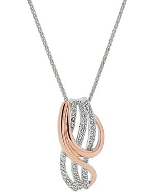 Orphelia 'Elsia' 925 Sterling Chain With Pendant - White