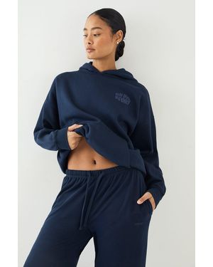 DSGN Studio Sport Bubble Print Oversized Hoodie - Blue