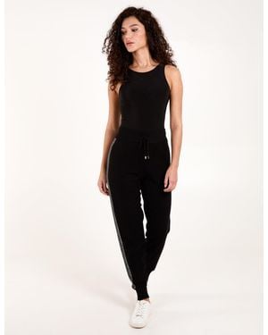 Blue Vanilla Leggings With Studs - Black