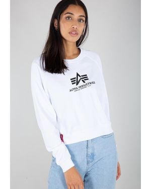 Alpha Industries Basic Boxy Sweatshirt - Wit