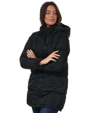 Brave Soul Cello Long Padded Jacket - Black