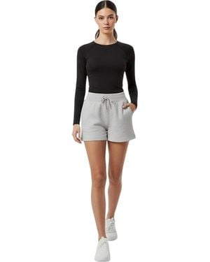 Usa Pro Fleece Korte Broek Regular (Grijze Mergel) - Zwart