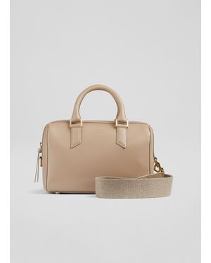 LK Bennett Fleurette Shoulder, Taupe - Natural