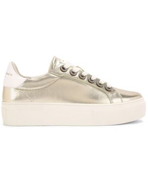 Kurt Geiger Leather Kgl Crystal Cupsole Trainers - Natural