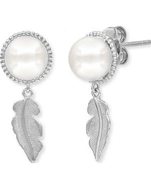 Engelsrufer Ere-Glory-Feder-St Ladies Feather Earrings Sterling - White