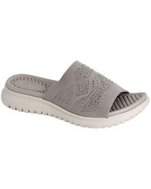 Cipriata Eliana Mules Sandals Textile - Grey