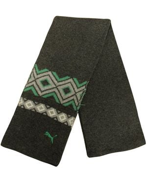 PUMA Nordic Jacquard Knit Scarf Textile - Green