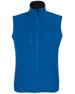 Sol's Ladies Falcon Softshell Recycled Body Warmer (Royal) - Blue