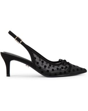 Carvela Kurt Geiger Positano Sling Low Heels - Black
