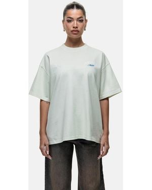 Good For Nothing Graphic Back Print Oversized T-Shirt - Grey
