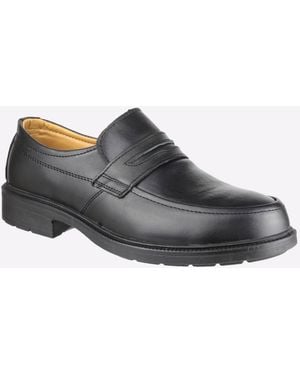 Amblers Safety Fs46 Leather Loafers - Black