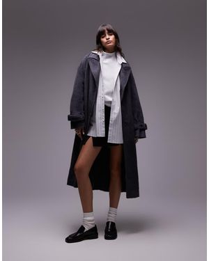 TOPSHOP Chuck On Coat - Grey