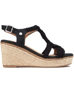 Xti Block Wedge Shoes - Black