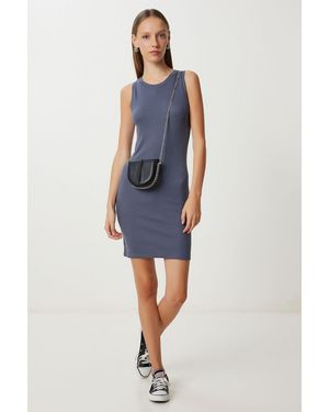 Happiness İstanbul Bodycon Mini Dress - Blue
