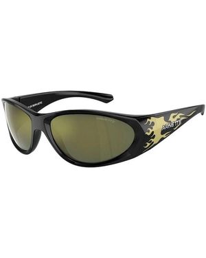 Arnette Black Resin Sunglasses - Green
