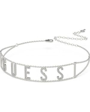 Guess Ubn20005 Ladies Necklace - White