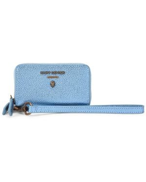 Kurt Geiger Leather Chiswick Sm 2 Zip Wallet - Blue