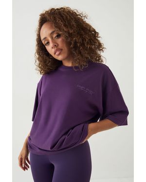 DSGN Studio Sport Training Club Oversized T-Shirt - Purple