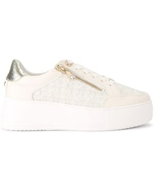 Carvela Kurt Geiger Jive Zip Trainers - Natural