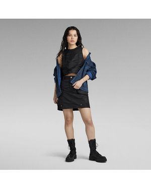 G-Star G-Star Raw Ma-1 Cropped Sleeveless Shirt - Black