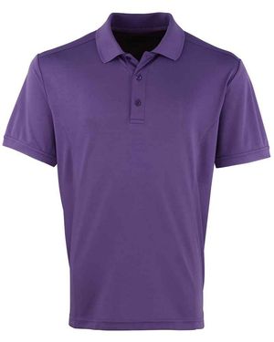PREMIER Coolchecker Pique Polo Shirt - Purple