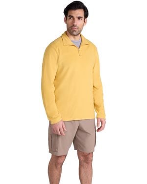 Mountain Warehouse 'Camber Ii' Half Zip Fleece Top Antipill Breathable Casual Winter Jumper - Yellow