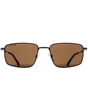 Lacoste Rectangle Matte Light Gunmetal L277S - Brown