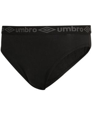 Umbro Plain Briefs (Pack Of 3) - Black