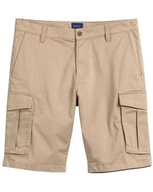 GANT D1 Relaxed Twill Cargo Shorts - Natural