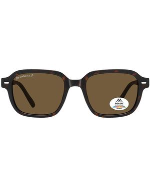 Montana Rectangle Havana Polarized Mp177 - Brown
