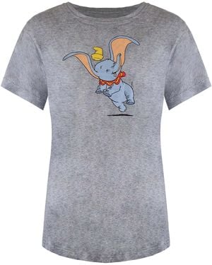 Disney Happy Dumbo T-Shirt Cotton - Grey