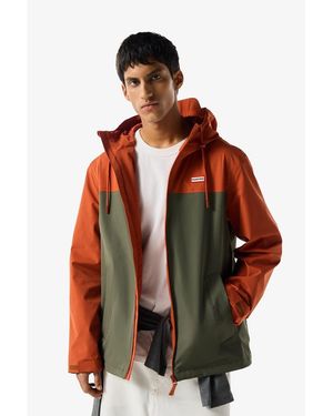 HUNTER Original Block Waterproof Rain Jacket - Red
